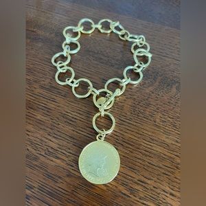 Princess Diana Toggle Coin Necklace - Susan Shaw